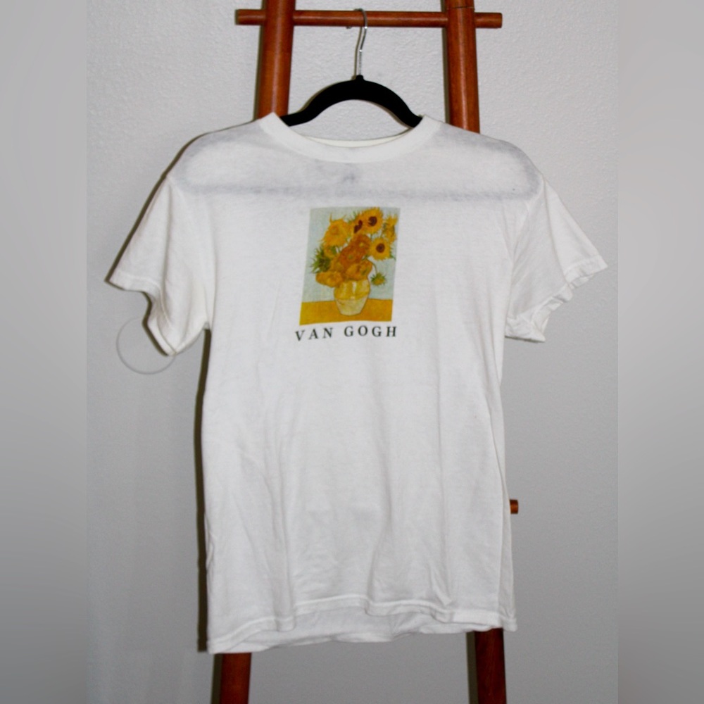 White, Van Gogh, Art, Tshirt.
